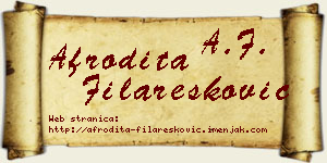 Afrodita Filaresković vizit kartica